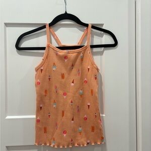 Cat & Jack Peach Tank Top with Popsicle Design